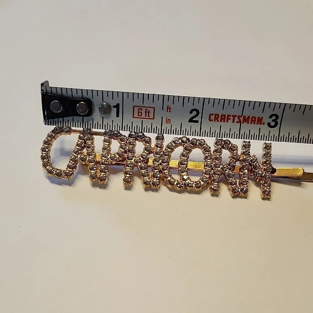 Gold Tone Capricorn Large Hair Pin